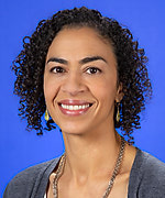 picture of woman with curly hair 