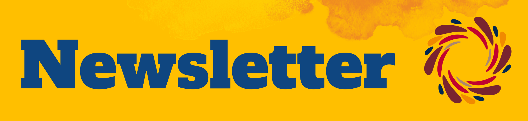 yellow background with DEI dynamo and the word "Newsletter" 